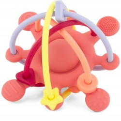 Ulysse - Anneau de dentition étoile rouge brique en silicone