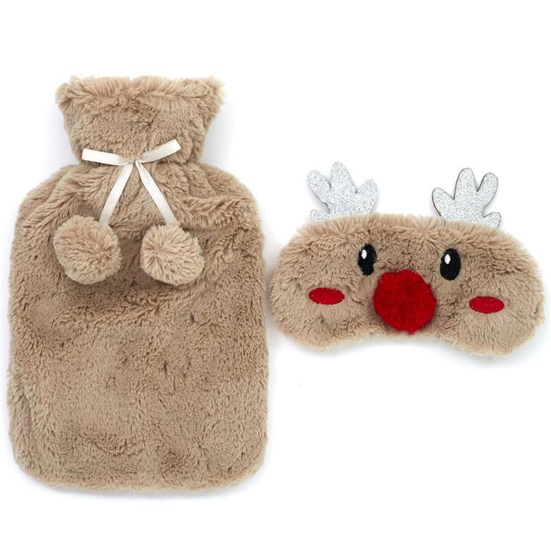 coffret bouillotte et masque rudolph