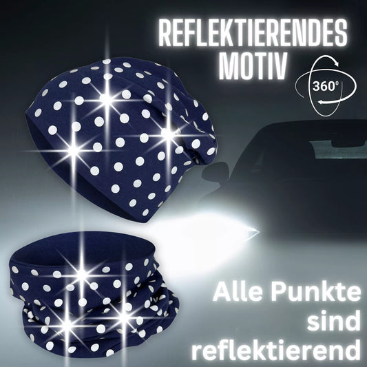 Chapeau réfléchissant et cache cou pour enfants -2/8 ans