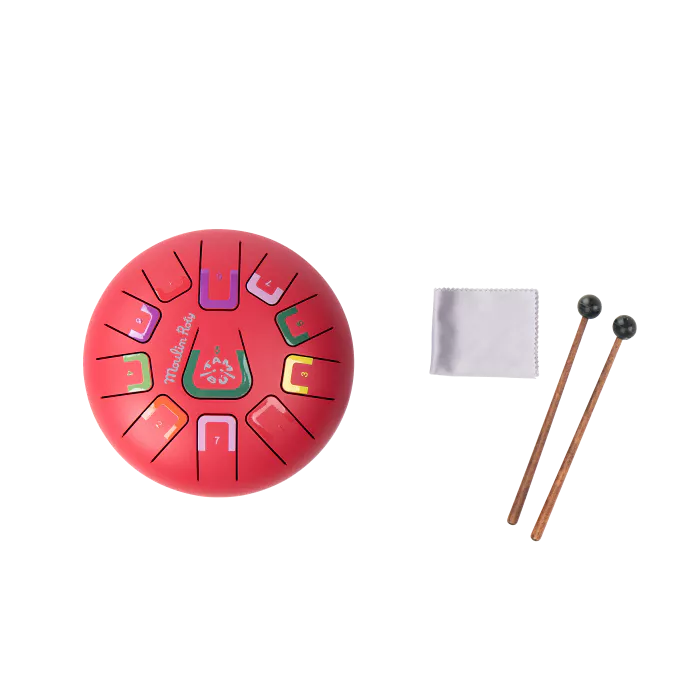 Moulin Roty - Tambour à languettes rouge - Les popipop