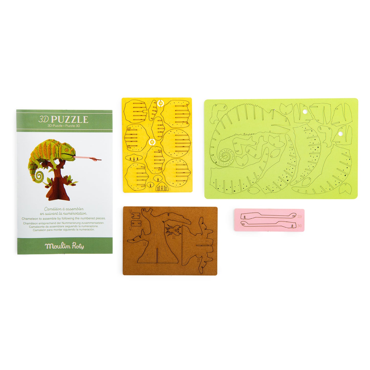 Puzzle 3D Caméléon - Tout autour du monde - 3 ans+