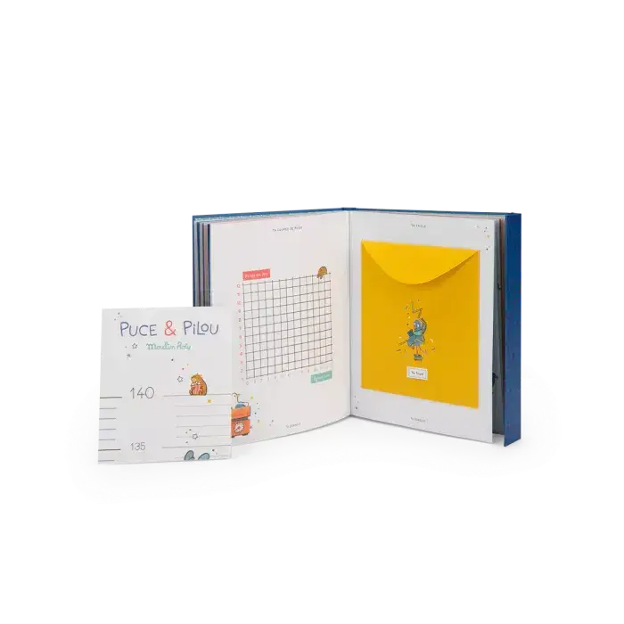 Moulin Roty - Livre de naissance - Puce & Pilou