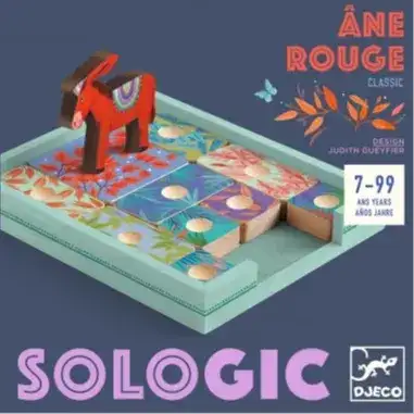 Djeco - L"âne rouge - Jeu de logique solo - Sologic -
