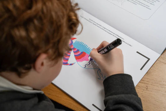 Cahier de dessin animé - les dinosaures - 3 ans+