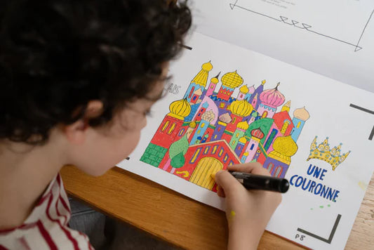 Cahier de dessin animé - Le poisson d'or - 3 ans+