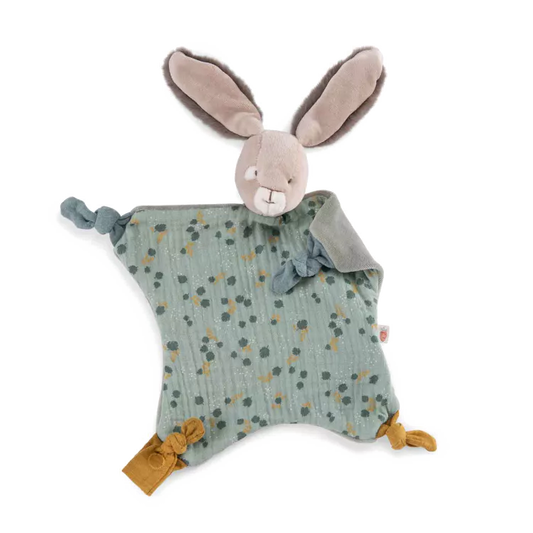 Moulin Roty - doudou lapin sauge - trois petits lapins