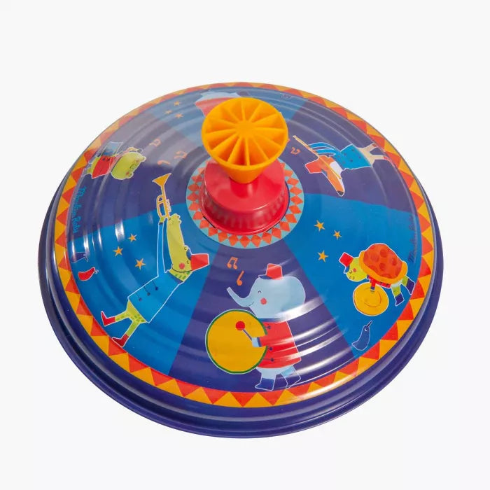 Moulin roty - Les jouets métal - Grande toupie fanfare - 2 ans +