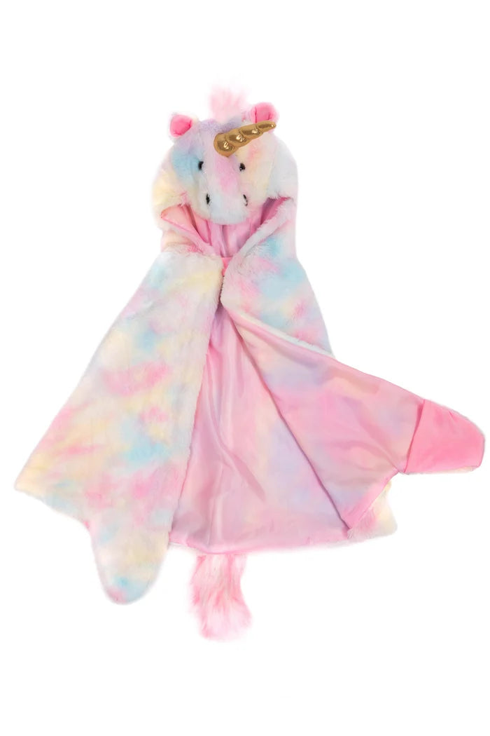 Cape câlin licorne arc-en-ciel - 1 an+-3 ans+-6 ans