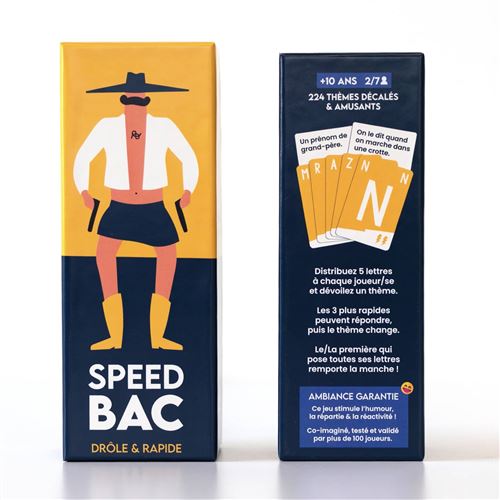 Jeu d’ambiance - ATM Gaming - Speed Bac - Drôle et Rapide - 10 ans+