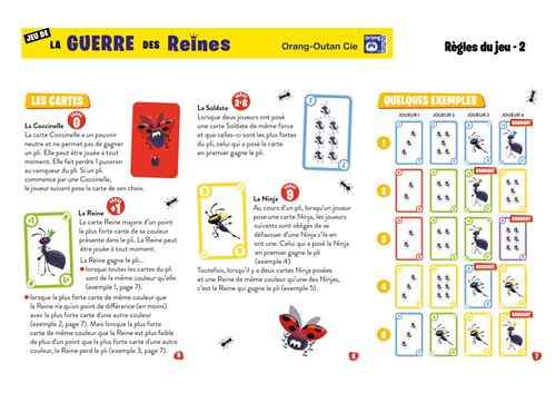 orang outan - la guerre des reines- jeu de cartes