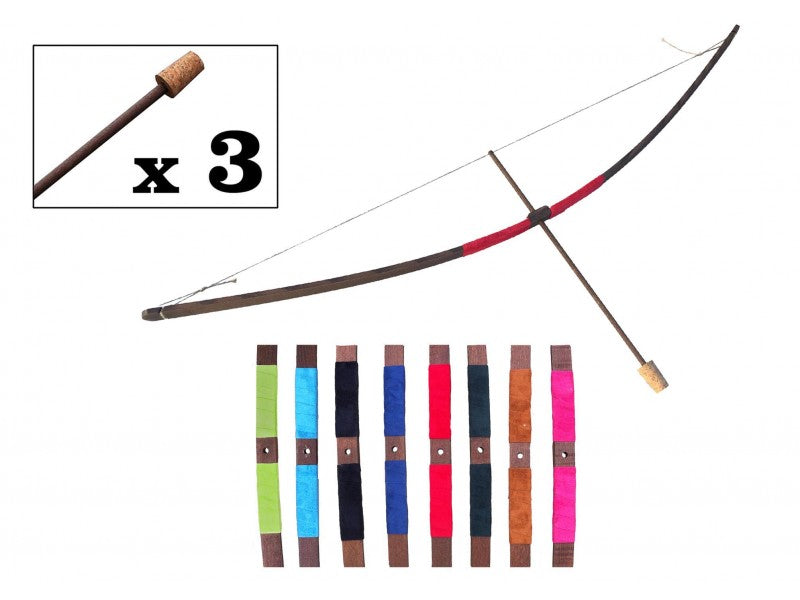 Kalid médiéval- ARC RUSTIK + 3 FLÈCHES - 3 ans+
