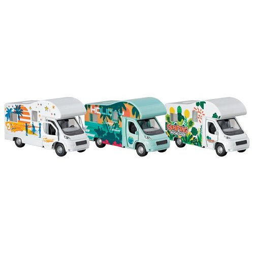 Goki - Camping-car en métal et plastique - L= 12 cm