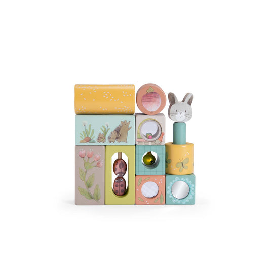 Moulin Roty - Cubes d’activité - Trois petits Lapins
