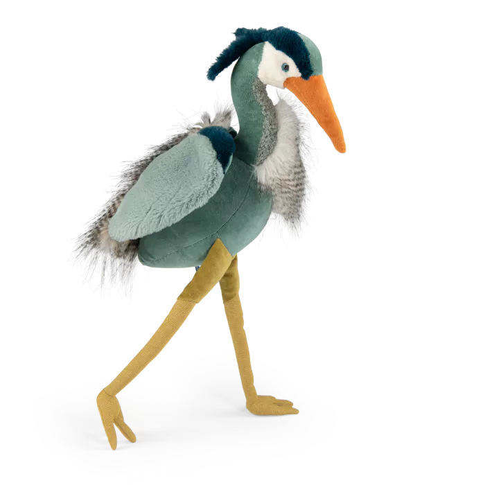 Moulin roty - héron - tout autour du monde - peluche