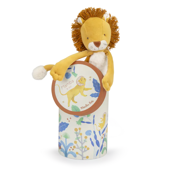 Moulin roty - La forêt Mawa - Poupée lion Mamba - naissance+
