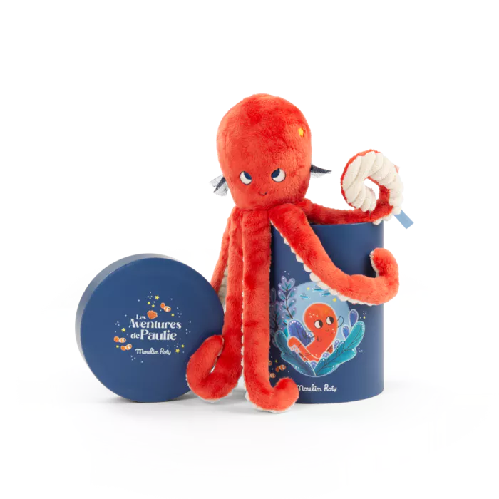 Moulin roty - Les Aventures de Paulie - Poupée poulpe Paulie (en boîte)- 👶Naissance +