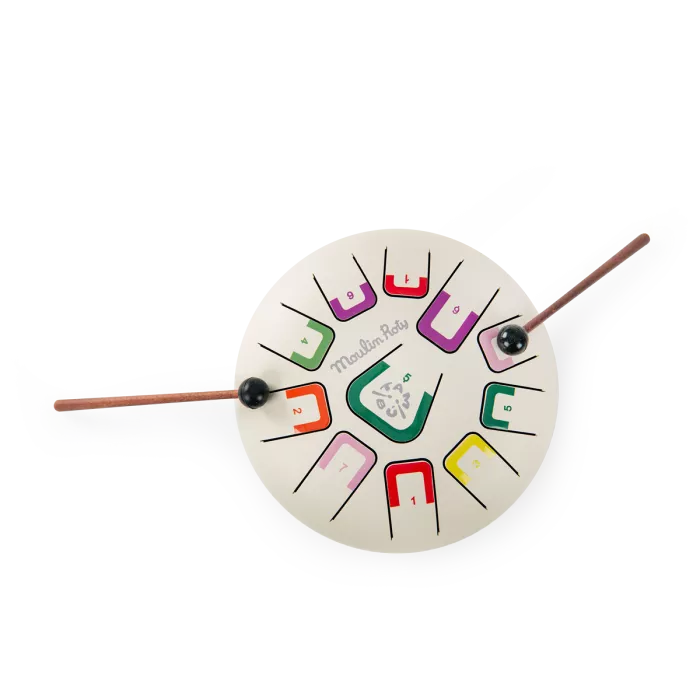 Moulin roty - tambour à languettes blanc - après la pluie