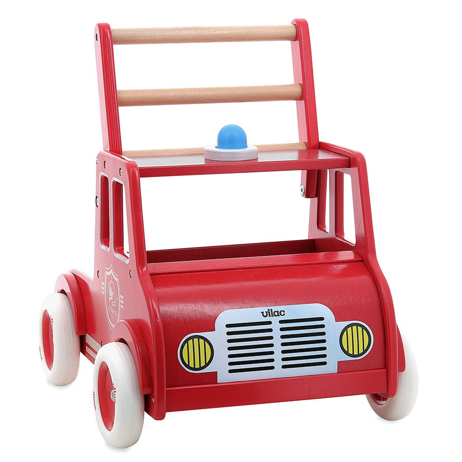 Vilac - Chariot de marche, Camion de pompiers - 1 an+