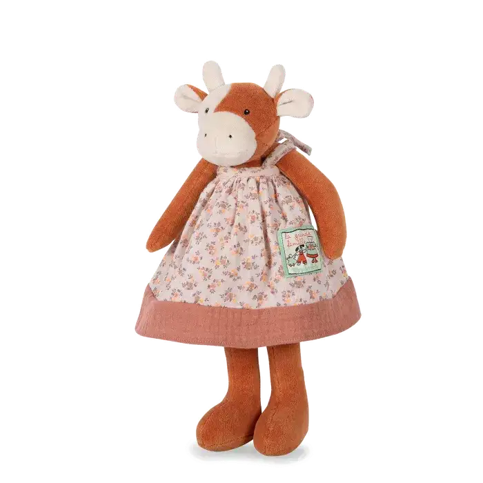 Moulin Roty - La Grande Famille - Peluche Charlotte la vache - Les Petits Frères