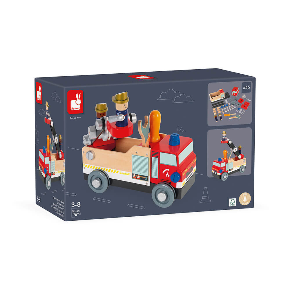 Janod - Camion de pompiers - Brico'Kids