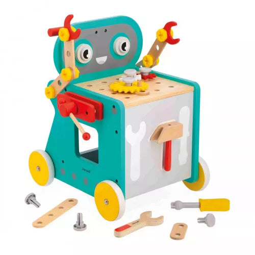 Janod - Chariot Robot Brico'Kids - đź§’ 18 mois+