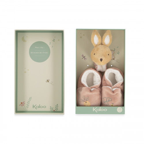 Kaloo - Bracelet et chaussons sonores Lapin