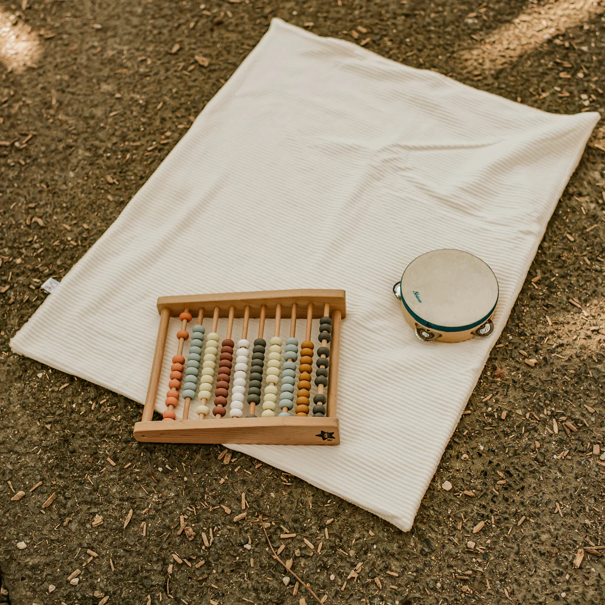 Couverture bébé velours Ecru