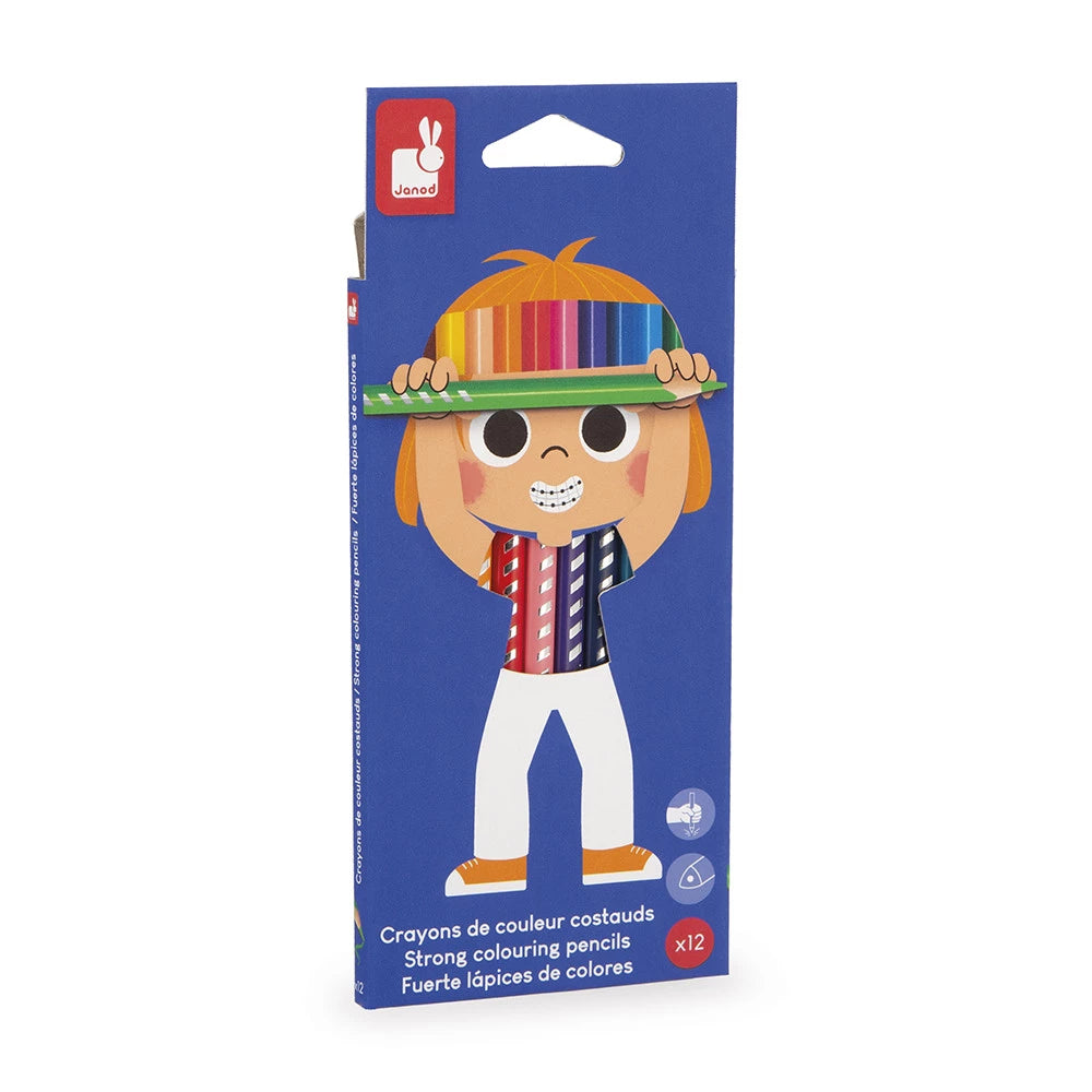 Janod - Crayons de couleur x 12