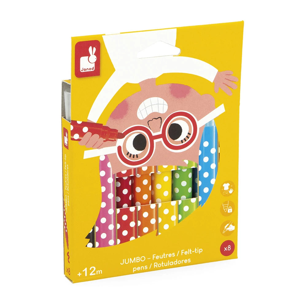 Janod - Feutres Jumbo x8
