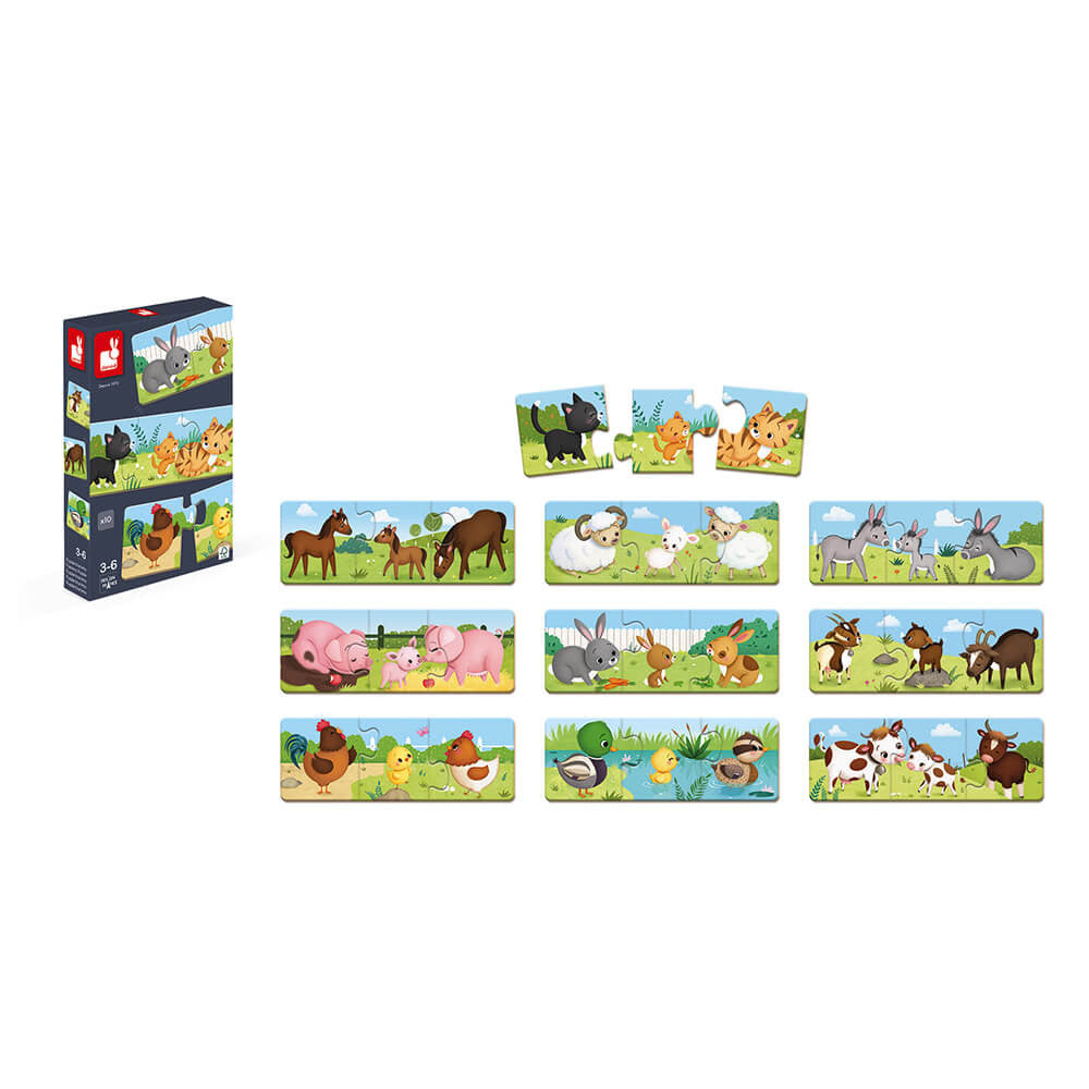 Janod - Jeu d'association - puzzle Trionimo 30 pièces