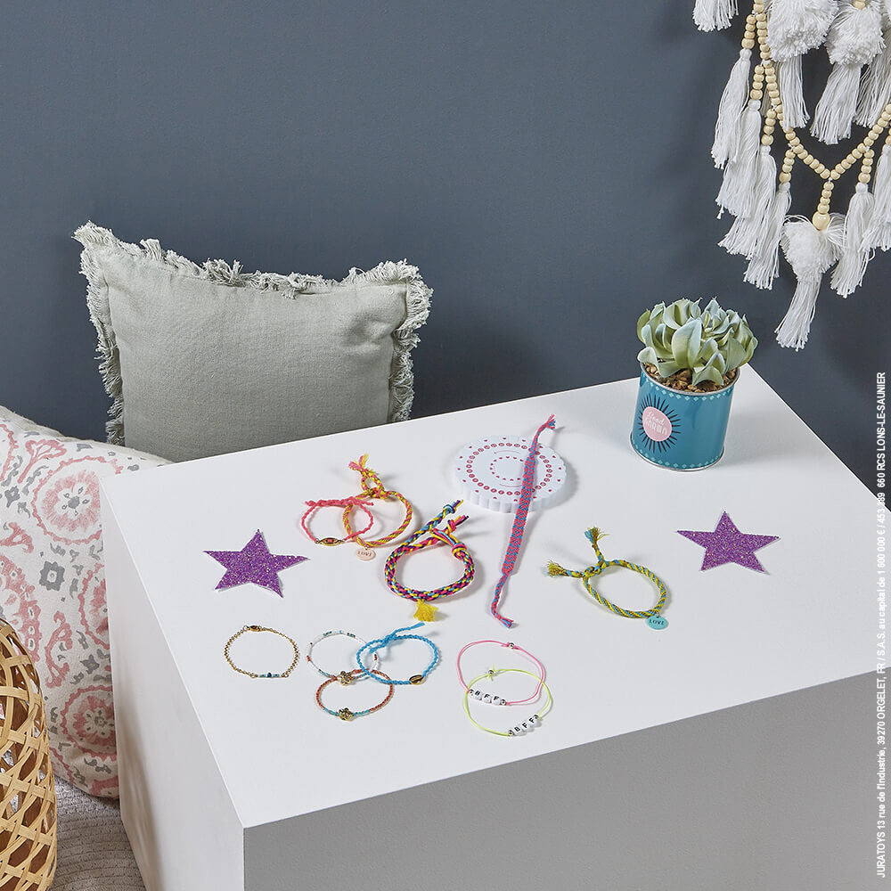 Janod - 13 Bracelets de l'amitié à crée - Kit créatif