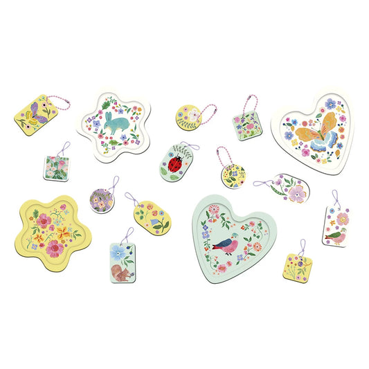 Janod - 16 Créations en moulage Jardin fleuri - Kit créatif