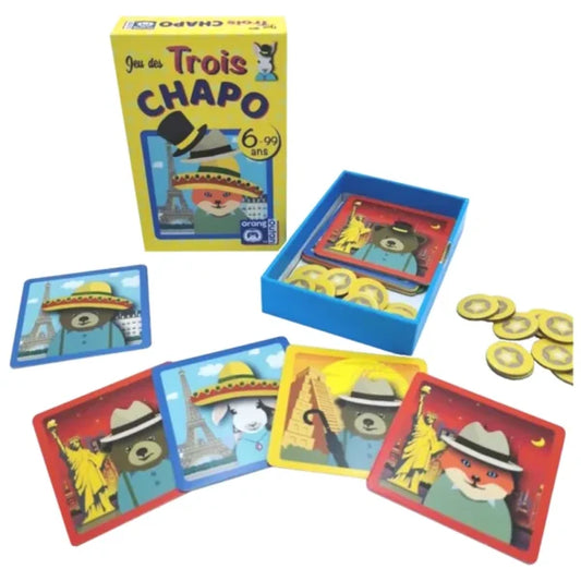 orang outan - Trois chapo - jeu de cartes