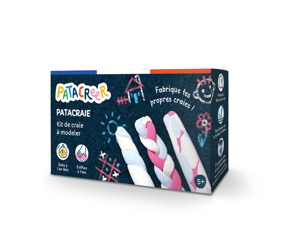 BOITE MA CRAIE en Pâte à Modeler autodurcissante / pour écrire sur les murs, les trottoirs, les tableaux !