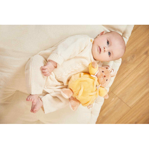 Kaloo- Peluche Lapin Patapouf - Jaune 17 cm