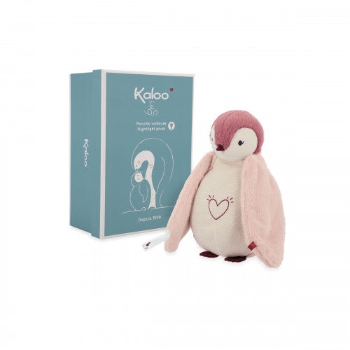 Kaloo - Peluche veilleuse - Manchot rose