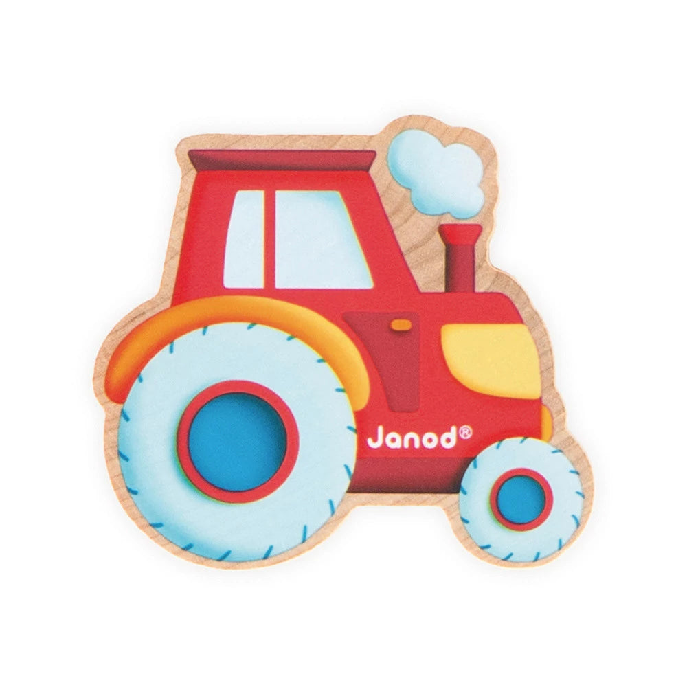 Janod - Perles à enfiler - Potager - Ferme