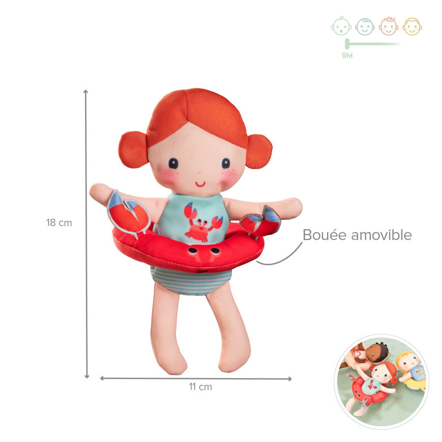 Lilliputiens - Poupée de bain - Axelle le crabe