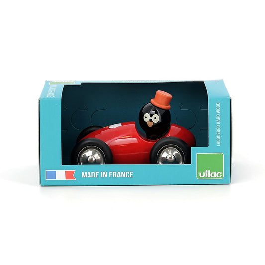 Vilac - Voiture en bois Boizoos, René le pingouin - 1 an+