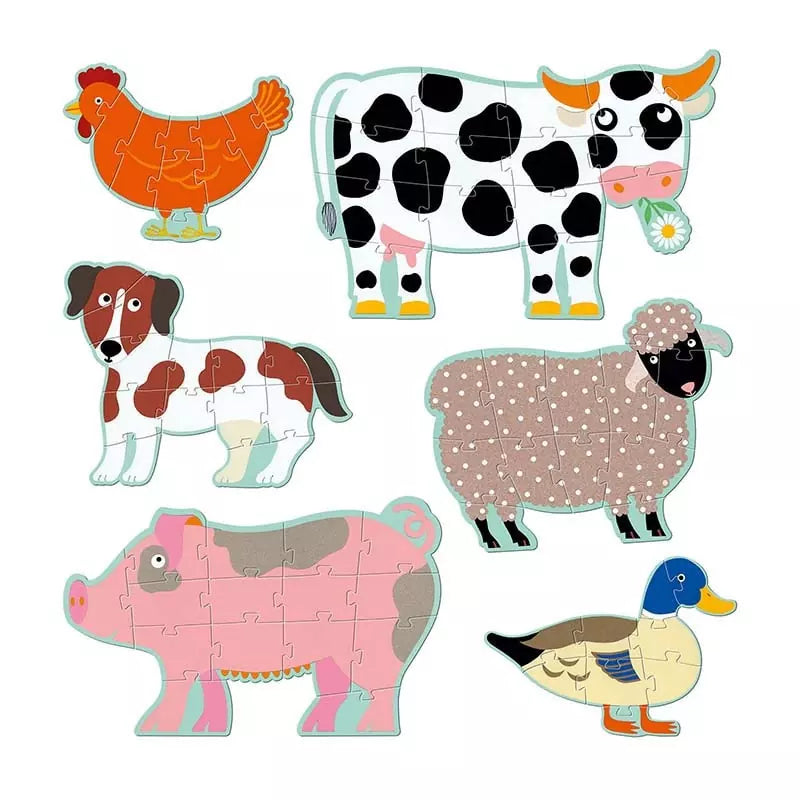 Djeco - Puzzle - Maxi géant - Honoré et ses amis - 🧒 2 ans+