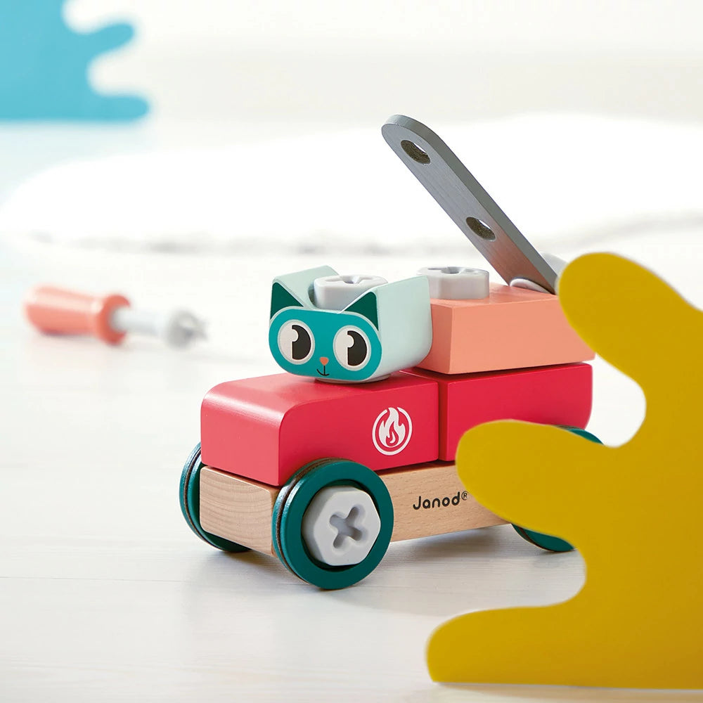 Janod -Voiture à bricoler Chat - Brico'kids