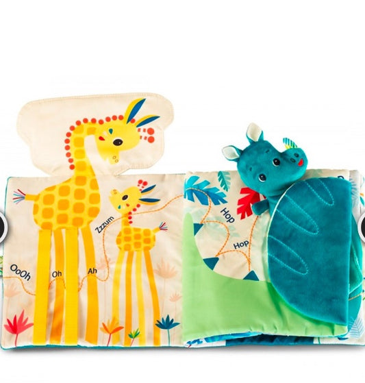 Lilliputiens - livre d’apprentissage - Papa t’es où - livré en tissus