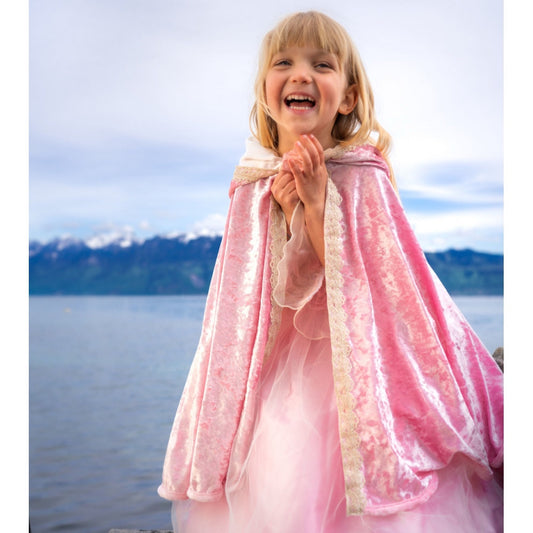 Déguisement - Cape de princesse rose Luxe