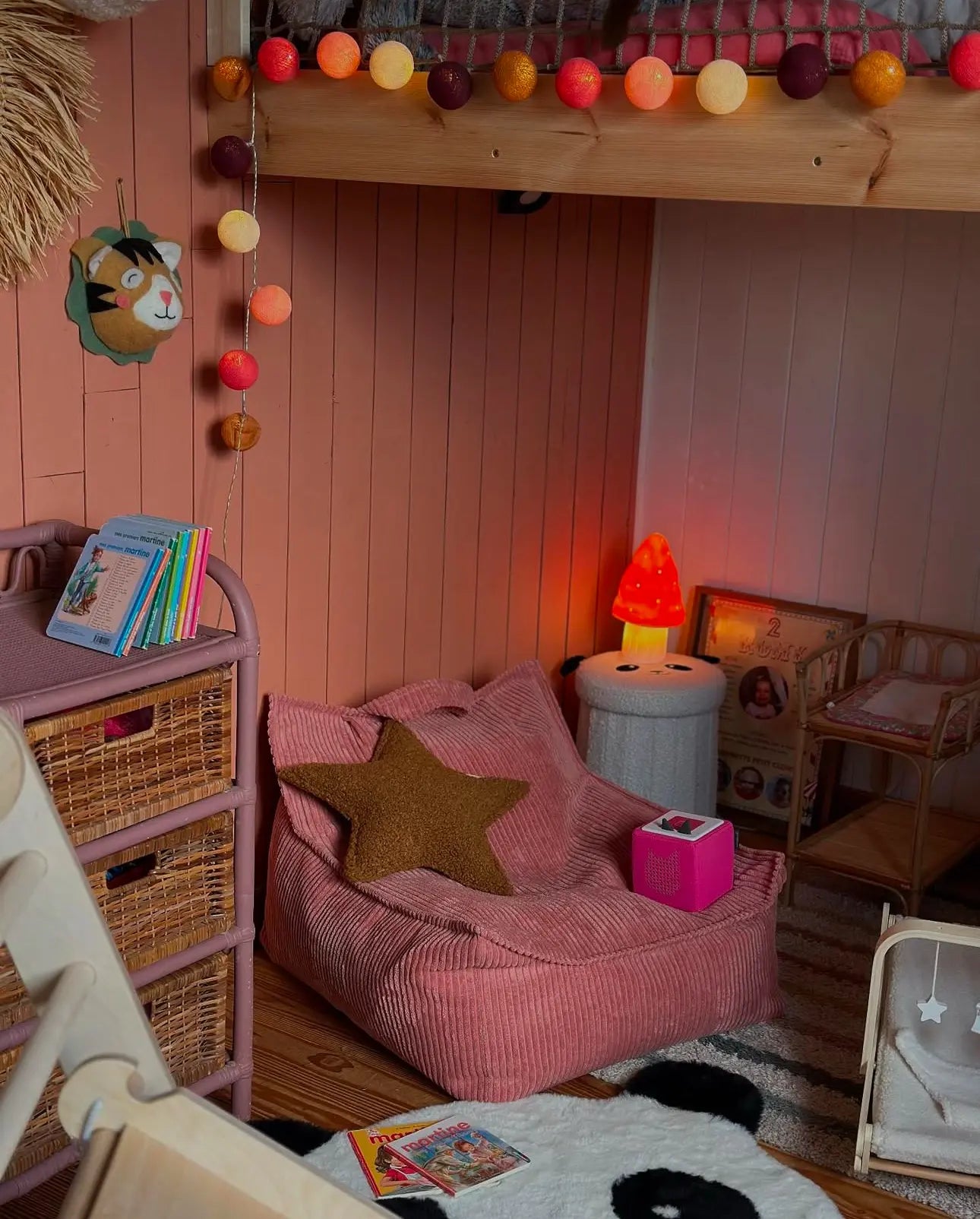 Petite lampe champignon, rouge - Egmont toys - naissance+
