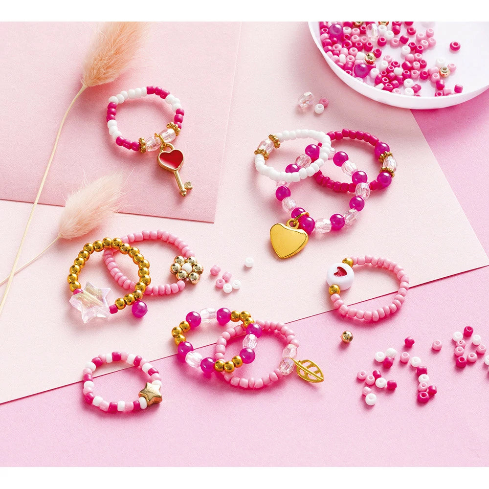 Janod - 10 bagues en perle à créer -  Lovely