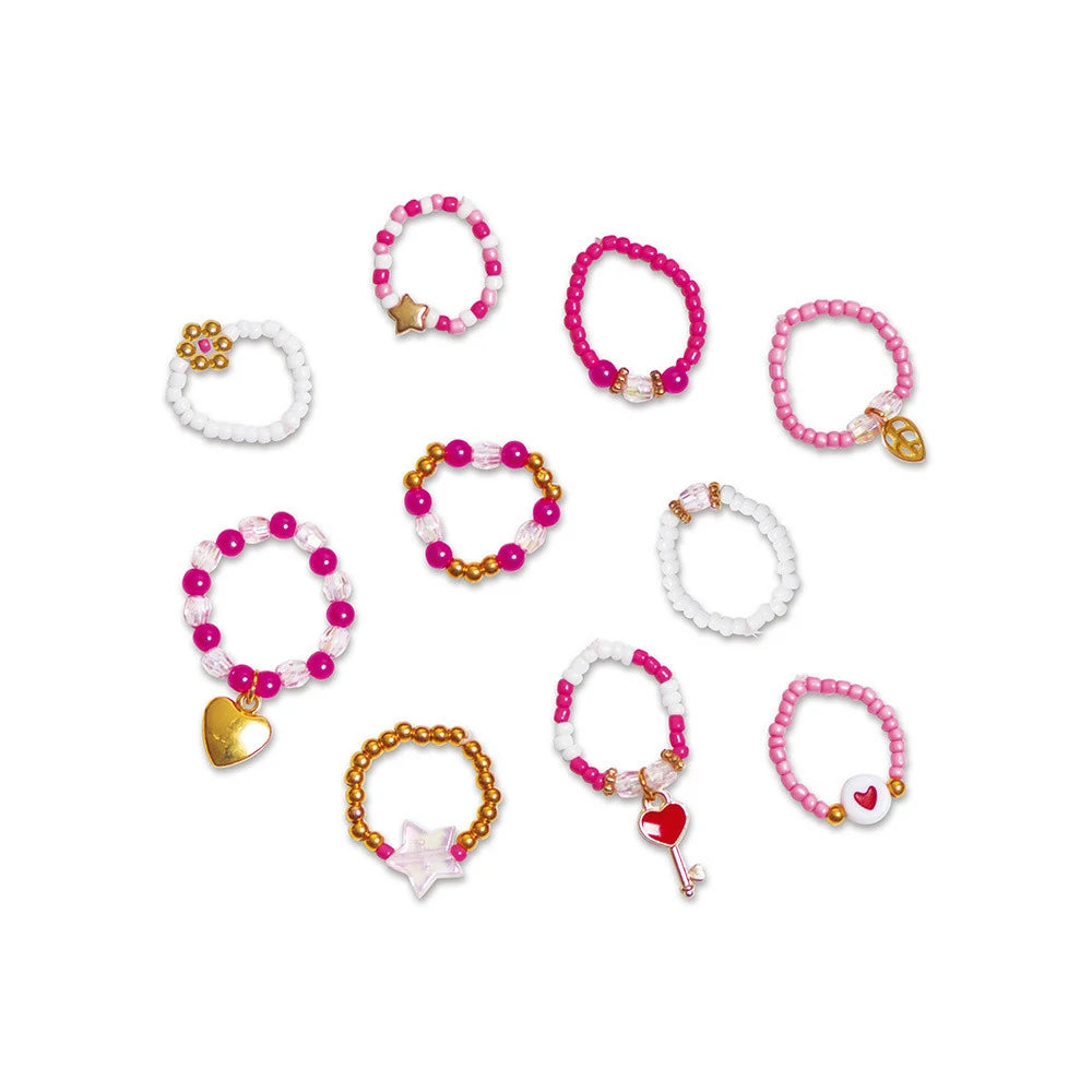 Janod - 10 bagues en perle à créer -  Lovely