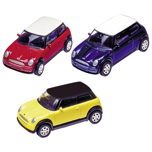Mini Cooper ( 2001 ) en métal, 1:60, L= 7 cm- 1 an+