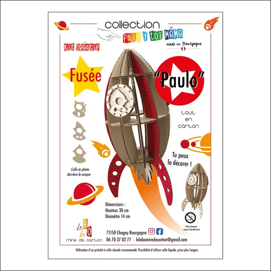 kit créatif - grande fusée Paulo