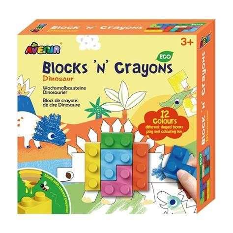 Avenir - Blocs de crayons de cire - Dinosaure