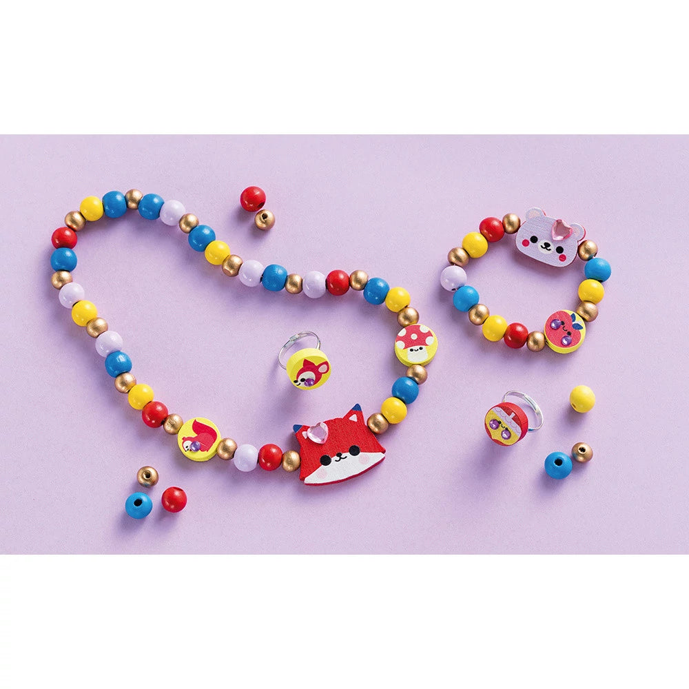 Janod - 4 Bijoux en bois à créer - Pretty Forest